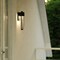 Vaxcel Sawyer Steel 1 Light Integrated LED Matte Black Contemporary Outdoor Wall Lantern Clear Glass T0743 - alternate 8